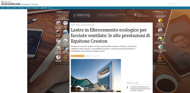 Facciate ventilate EQUITONE su Ingegneri.info
